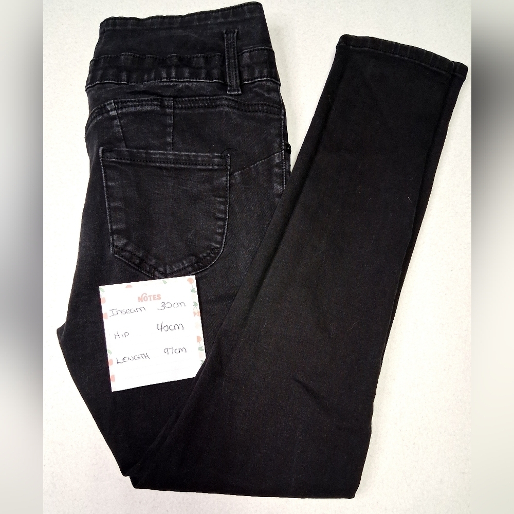 4/20$ Ibiza Butt Lifting Highrise Black Women's Jeans